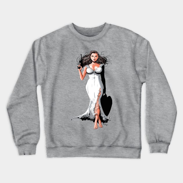 Rocket Girl Crewneck Sweatshirt by DougSQ